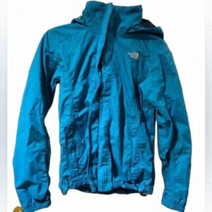 The North Face HyVent Windbreaker Waterproof Blue Jacket Women's Size Small